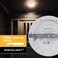 SINCELIGHT PIR LED Motion Sensor Ceiling Mounted Light Fixture, 18W Ultrathin Panel Shape, ON/Off Automatic, Dual Sensor Mode Switchable