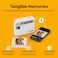 KODAK Mini 3 Retro 4PASS Portable Photo Printer (3x3 inches) Initial 8 Sheets + 60 Sheets Bundle, Yellow