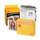 KODAK Mini 3 Retro 4PASS Portable Photo Printer (3x3 inches) Initial 8 Sheets + 60 Sheets Bundle, Yellow