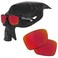 RockShell Polarized Lenses Replacement for Oakley Sliver OO9262 Sungl - Lava Red + Python Green