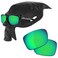 RockShell Polarized Lenses Replacement for Oakley Sliver OO9262 Sungl - Lava Red + Python Green