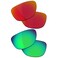 RockShell Polarized Lenses Replacement for Oakley Pit Bull OO9127 Sungl - Lava Red + Python Green