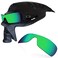 RockShell Polarized Lenses Replacement for Oakley Oil Rig Sungl - Lava Red + Python Green