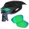 RockShell Polarized Lenses Replacement for Oakley Juliet Sungl - Lava Red + Python Green