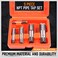 HORUSDY 5-Piece NPT Pipe Tap Set, Sizes Includes 1/8", 1/4", 3/8", 1/2" and 3/4
