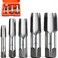 HORUSDY 5-Piece NPT Pipe Tap Set, Sizes Includes 1/8", 1/4", 3/8", 1/2" and 3/4
