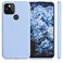kwmobile Case Compatible with Google Pixel 5 Case - Soft Silicone Protective Phone Cover - Matte Light Blue