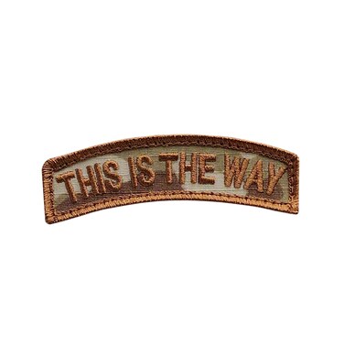 LEGEEON Multicam This is The Way Shoulder Tab OCP Army Morale Tactical Fastener Patch