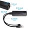 Revotech Gigabit Micro USB PoE Splitter 5V 2.4A Output, IEEE 802.3af Standard 10,100,1000Mbps for USB Charging Cable RJ45 Port Power Over Ethernet USB Splitter Adapter (USB0502G Black)