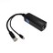 Revotech Gigabit Micro USB PoE Splitter 5V 2.4A Output, IEEE 802.3af Standard 10,100,1000Mbps for USB Charging Cable RJ45 Port Power Over Ethernet USB Splitter Adapter (USB0502G Black)