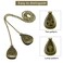 Patelai 4 Pieces Bronze Pull Chains Ceiling Fan Pull Chain Extension Fan Pull Chain Pendant 12 Inch Ceiling Fan Chain Extender Ornament with Ball Fan Chain Connector (Cinnamon)