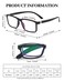 LUFF Reading Glasses blue light blocking 4 Pairs Folding spring hinge Readers Women Men