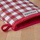 KitchenAid Gingham Cotton Mini Oven Mitt 2-Pack Set, Passion Red, 5.5"x8