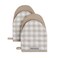 KitchenAid Gingham Mini Oven Mitt 2-Pack Set, Milkshake Tan, 5.5"x8