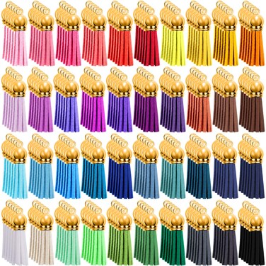 Duufin 200 Pieces Keychain Tassels Bulk
