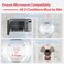 Yibracki 9.6" Microwave Glass Turntable Plate Replacement with Cleaning Cloth - Glass Construction, Grey, Solid, Compact, Reusable