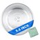 Yibracki 9.6" Microwave Glass Turntable Plate Replacement with Cleaning Cloth - Glass Construction, Grey, Solid, Compact, Reusable