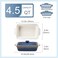 LOVECASA Deep Casserole Dish with Lid, 4.5 Quart Covered Casserole Dish Cookware, 9x13 Nonstick Baking Dish Lasagna Pan, Ceramic Bakeware for Oven, Easy to Clean, Indigo Gray Gradient