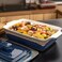 LOVECASA Deep Casserole Dish with Lid, 4.5 Quart Covered Casserole Dish Cookware, 9x13 Nonstick Baking Dish Lasagna Pan, Ceramic Bakeware for Oven, Easy to Clean, Indigo Gray Gradient