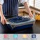 LOVECASA Deep Casserole Dish with Lid, 4.5 Quart Covered Casserole Dish Cookware, 9x13 Nonstick Baking Dish Lasagna Pan, Ceramic Bakeware for Oven, Easy to Clean, Indigo Gray Gradient