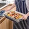 LOVECASA Deep Casserole Dish with Lid, 4.5 Quart Covered Casserole Dish Cookware, 9x13 Nonstick Baking Dish Lasagna Pan, Ceramic Bakeware for Oven, Easy to Clean, Indigo Gray Gradient