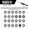 Klein Tools 32307 Multi-bit Tamperproof Screwdriver, 27-in-1 Tool with Torx, Hex, Torq and Spanner Bits with 1/4-Inch Nut Driver, Black/Yellow