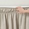 Lush Decor Ruched Ruffle Elastic Easy Wrap Around Bedskirt, Queen/King/Cal King, Neutral