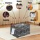 LANGYASHAN Rectangular Collapsible Storage Basket Nursery Organizer Black diamond