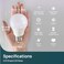 Linkind Dimmable A19 LED Light Bulbs, 60 Watt Equivalent, 2700k
