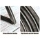 Jetec 2 Pcs Self-Adhesive Pile Weather Stripping Gray
