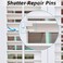 Jetec Complete Shutter Repair Tool Set Spring Plantation Shutter Louvers Staples Shutter Replacement Repair Pins for Windows Tools Supplies (170)