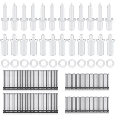 Jetec Complete Shutter Repair Tool Set Spring Plantation Shutter Louvers Staples Shutter Replacement Repair Pins for Windows Tools Supplies (170)