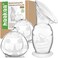 Haakaa 5oz/150ml Manual Breast Pump with Suction Base &amp; Breast Shells Combo