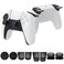 MENEEA Accessories Kit Bundle for PS5 Compatible with Controller, Thumb Grips Sticks Joystick + L2 R2 Trigger Extender+D-pad Button for Playstation 5 Controller, Anti-Slip Replacement Parts