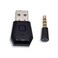 RALAN PS4 Bluetooth Dongle Adapter USB 4.0 ,Wireless Mini Microphone USB Audio Adapter Receiver Compatible with PS4 Playstation/ Support A2DP HFP HSP