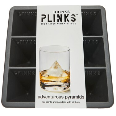 DRINKSPLINKS Pyramid Ice Mold. Large Silicone Tray.