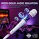 CAROL E dur-916S Wired Karaoke Microphone for Singing - White