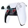 eXtremeRate ThumbsGear Interchangeable Ergonomic Thumbstick for ps5 Controller, For ps4 All Model Controller - 3 Height Domed and Concave Grips Adjustable Joystick - Chrome Red & Black