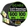 GEARit Cat7 Outdoor Ethernet Cable 100ft Black Cat 7 Shielded SFTP