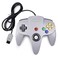 miadore 2 Pack Classic N64 Controllers (Yellow/Gray) Bundle with 2 Pack 6FT N64 Controller Extension Cable