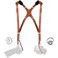 C Coiro Dual Camera Strap with Double Leather Strap and Adjustable Shoulder Strap