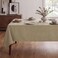 H.VERSAILTEX Linen Textured Table Cloths 60 x 60 Inch Premium Solid Tablecloth Spill-Proof Waterproof Table Cover for Dining Buffet Feature Extra Soft and Thick Fabric Wrinkle Free, Taupe