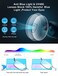 OKH 3 Pack Blue Light Blocking Square Rectangle Metal Reading Glasses for Men Anti Eye Strain/Headache Spring Hinge Clear Reading Eyelasses Reader