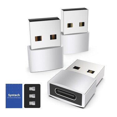 Syntech USB A to USB C Adapter Silver