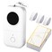 Phomemo D30 Label Maker-with 3 Roll Adhesive Label Thermal Paper Bluetooth Label Maker Thermal Label Printer Paper Mini Easy to Use for Home Office Organization-White