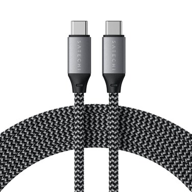 Satechi USB-C to USB-C Cable (6.5 Feet/2 m), 100W Charging, Space Grey
