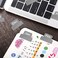 Outus 24 Pcs Monthly Adhesive Tabs for Planner, Grey