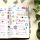 Outus 24 Pcs Monthly Adhesive Tabs for Planner, Grey