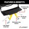 Lippert Components Solid Stance RV Step Stabilizer Kit for 5th Wheels, Travel Trailers and Motorhomes
