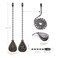 Dotlite Bronze Ceiling Fan Pull Chain Set 4Pack